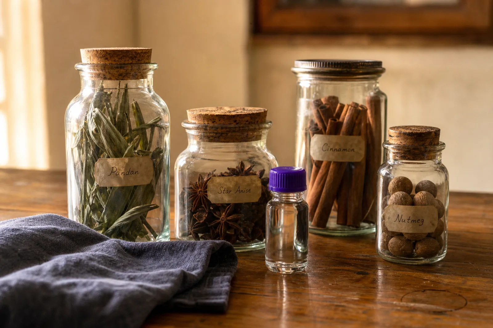Preserved fruits in glass jars representing VKA heritage