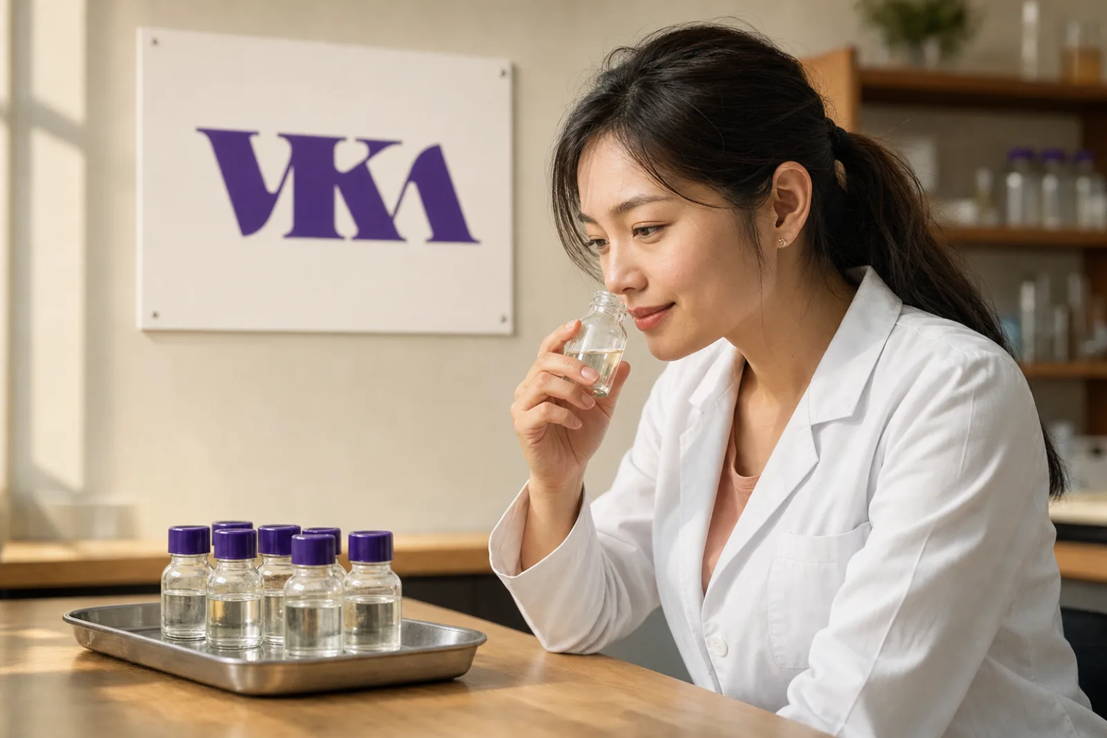 Worker in VKA production facility